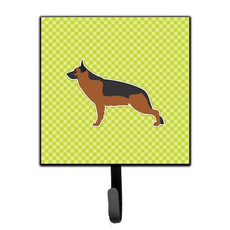 Carolines Treasures German Shepherd Checkerboard Green Leash or Key Holder BB3824SH4